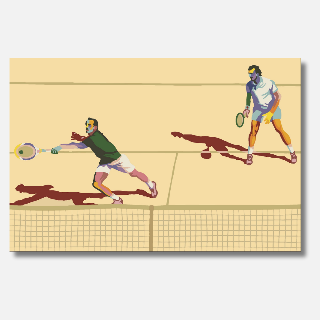 Let's Play Some Tennis Butter Yellow - Malen nach Zahlen