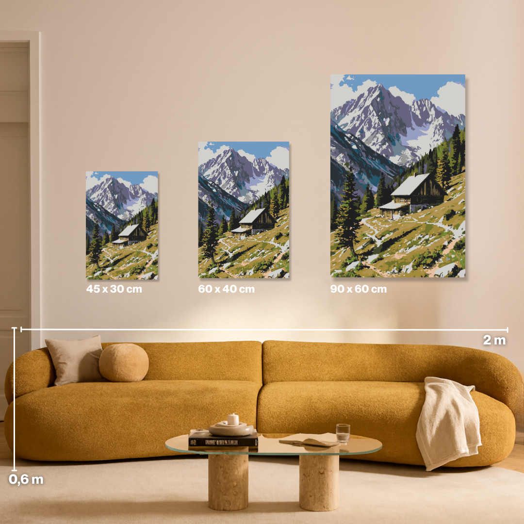 Alpenruhe - Malen nach Zahlen