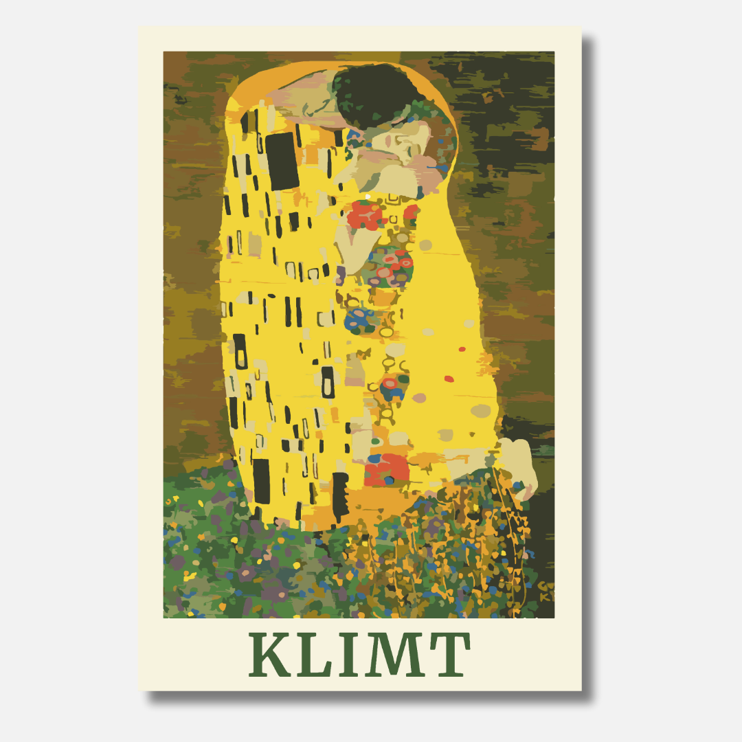 Klimt Der Kuss - Malen nach Zahlen
