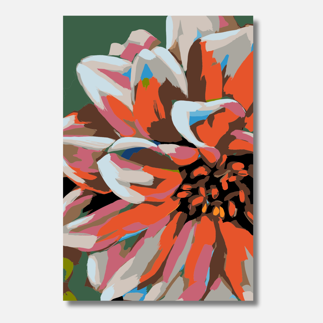 Big Flower - Malen nach Zahlen