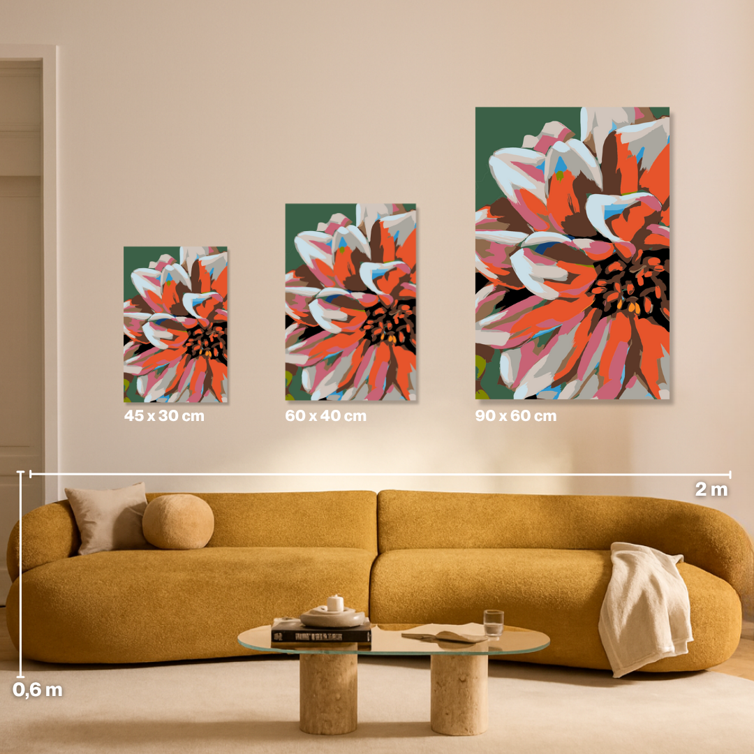 Big Flower - Malen nach Zahlen