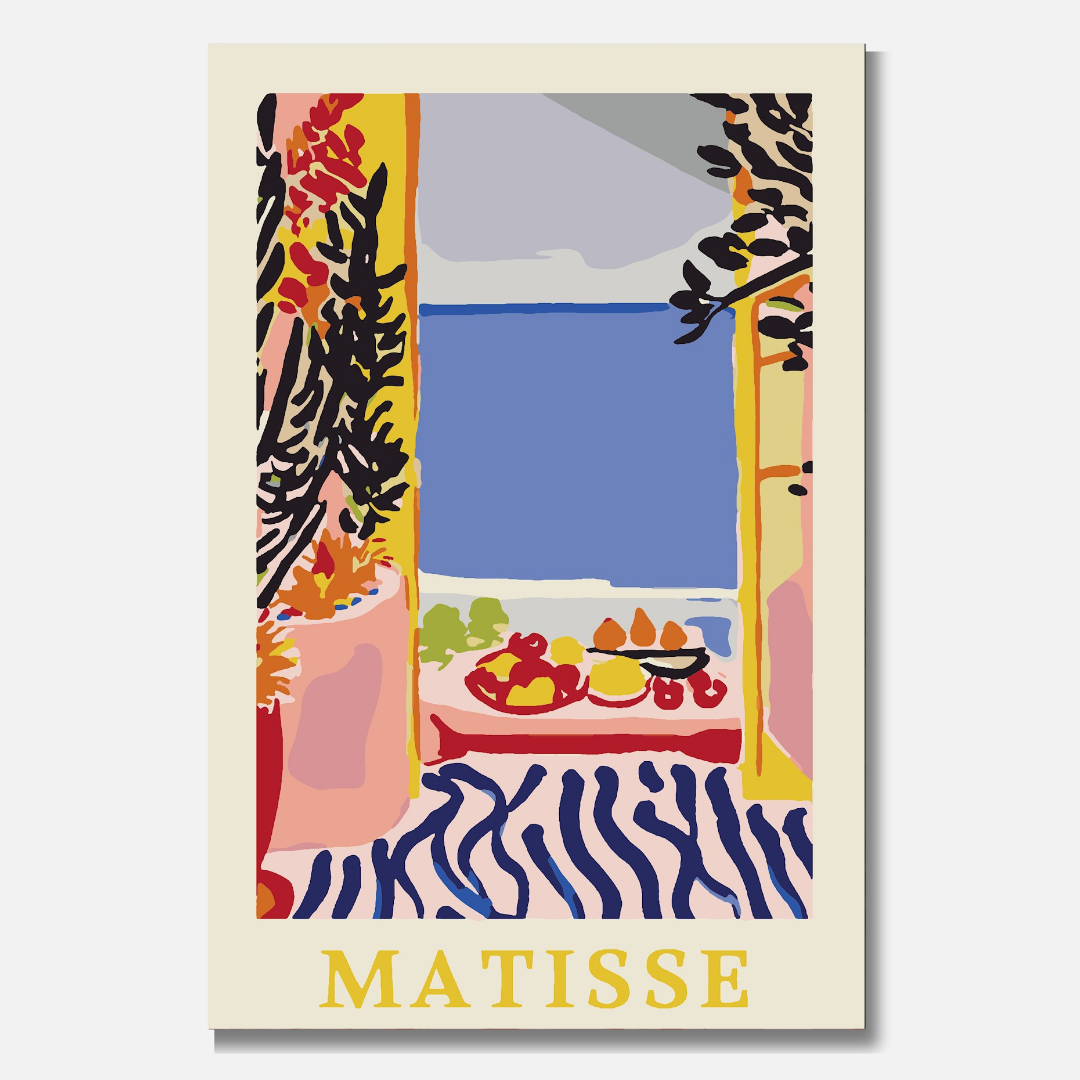 Matisse-Fensterblick - Malen nach Zahlen