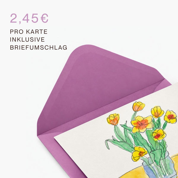 Kunstvolle Postkarten zum Selbstgestalten