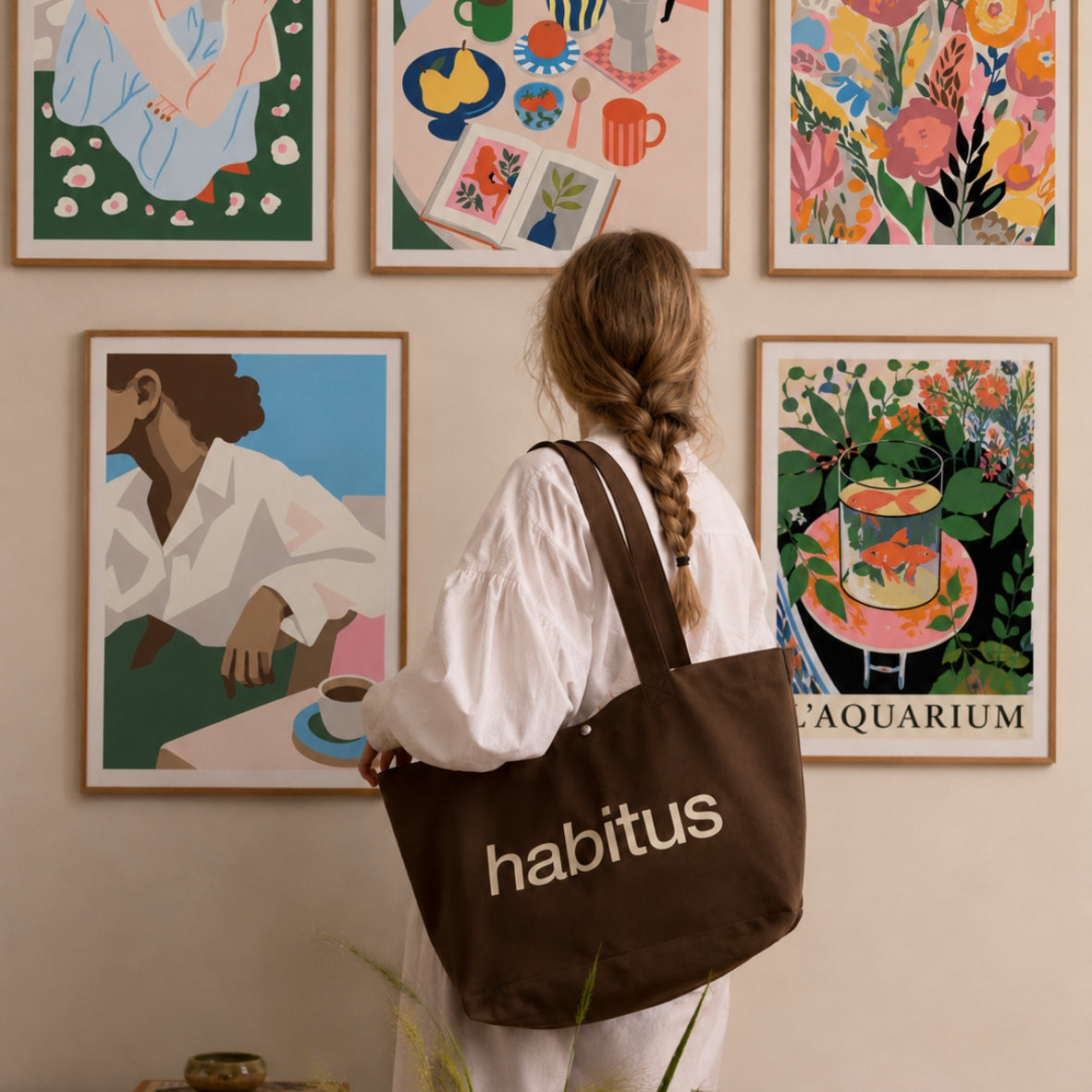 Geschenk: habitus Tote Bag - dunkelbraun