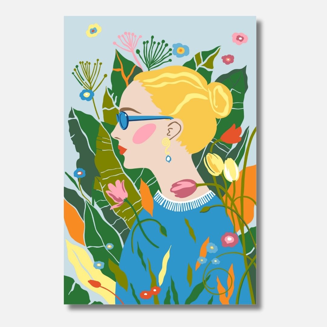 Blumen überall - Malen nach Zahlen