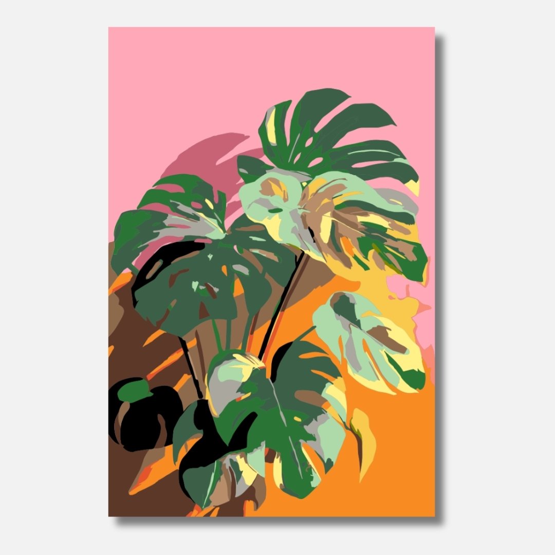 Monstera - Malen nach Zahlen