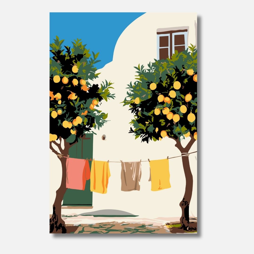 Greek Summer - Malen nach Zahlen