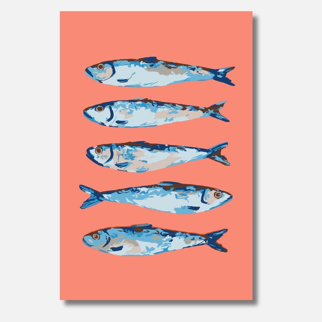 Perspektivenwechsel Koralle - Malen nach Zahlen