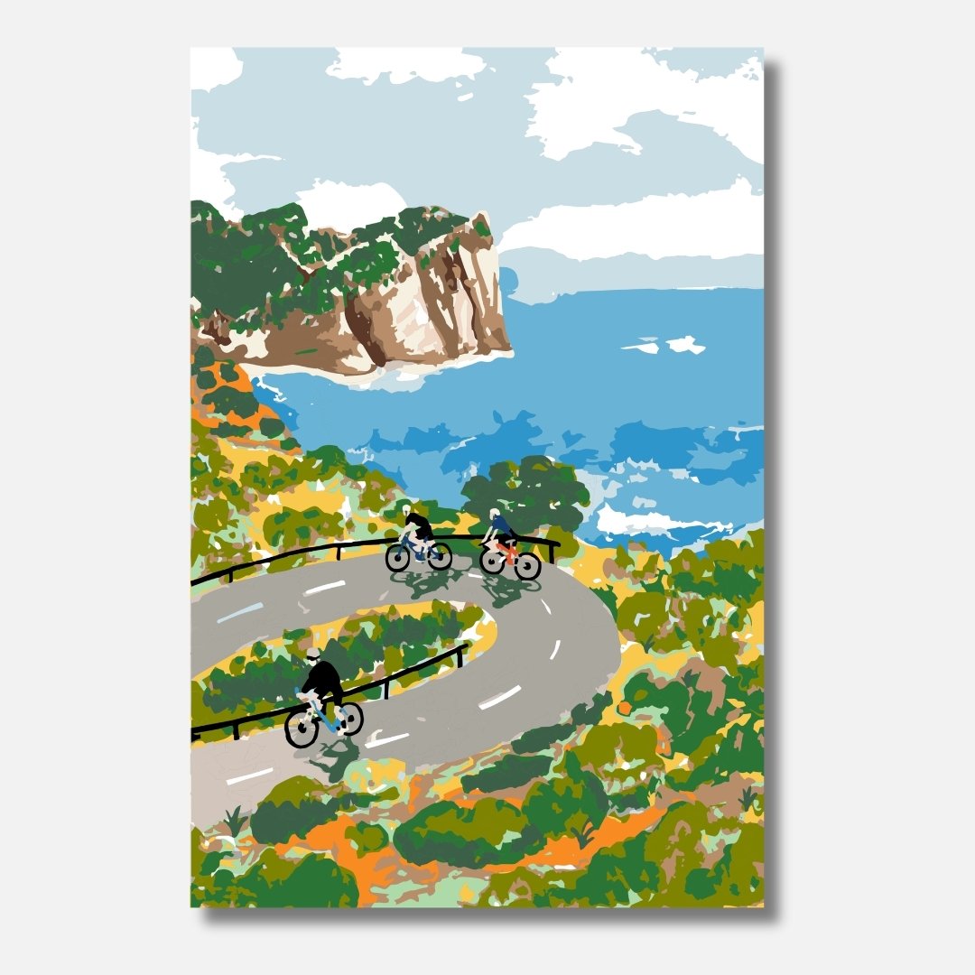 Cycling Cap Formentor - Malen nach Zahlen