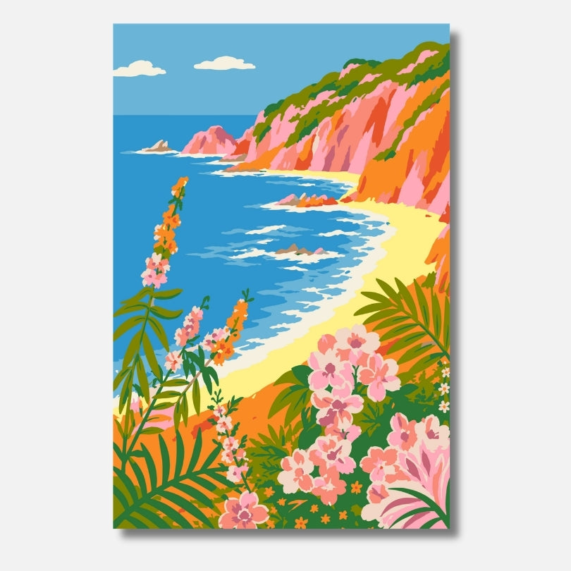Petals and Cliffs - Malen nach Zahlen