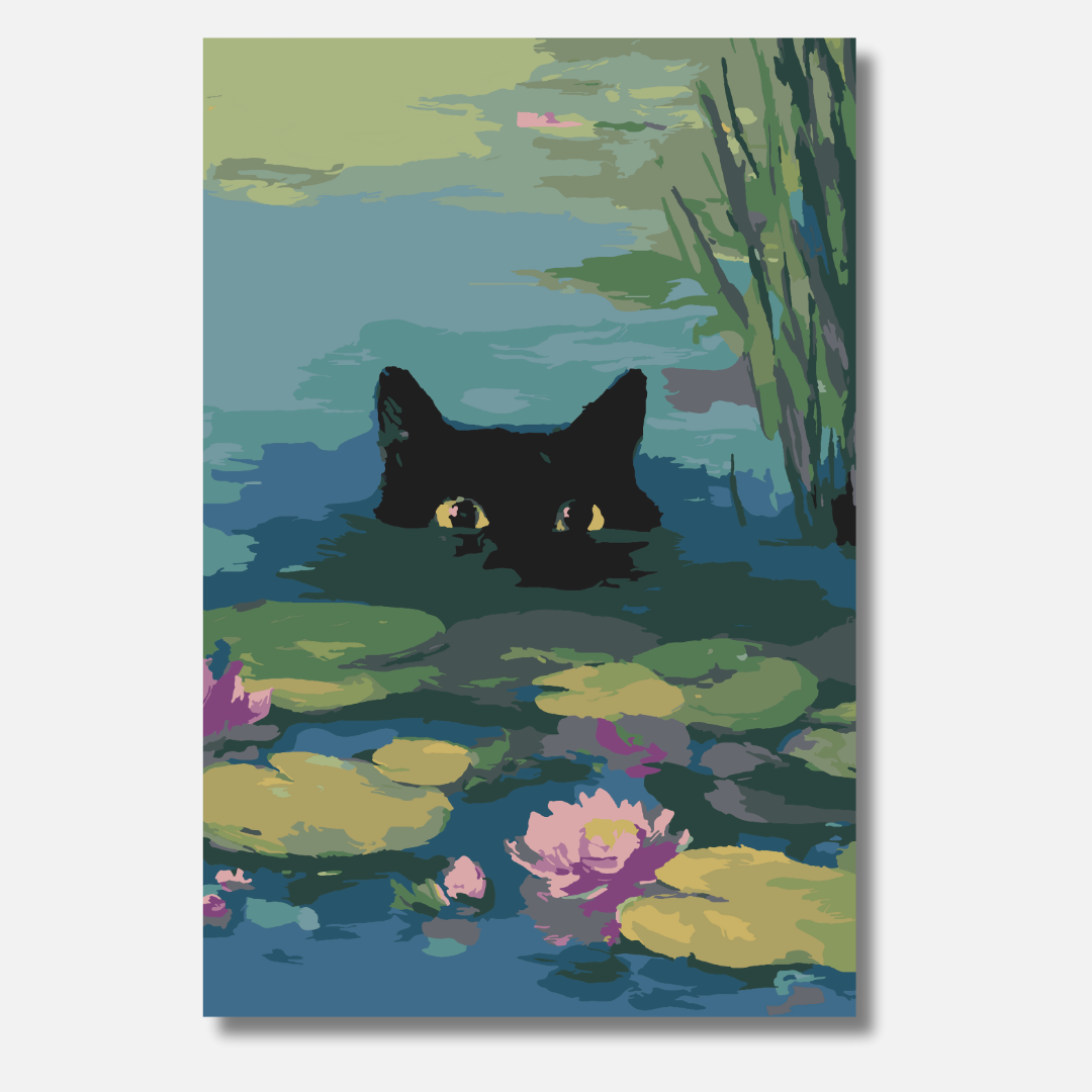 Hidden Cat - Malen nach Zahlen