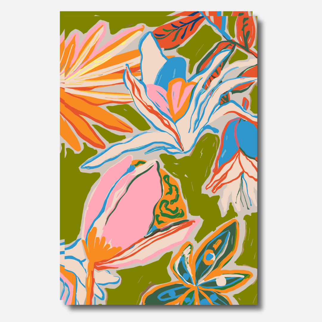 Flower Jungle - Malen nach Zahlen