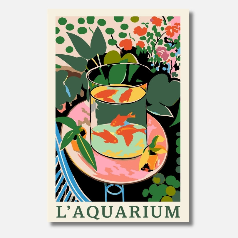 L´Aquarium inspiriert von Matisse - Malen nach Zahlen