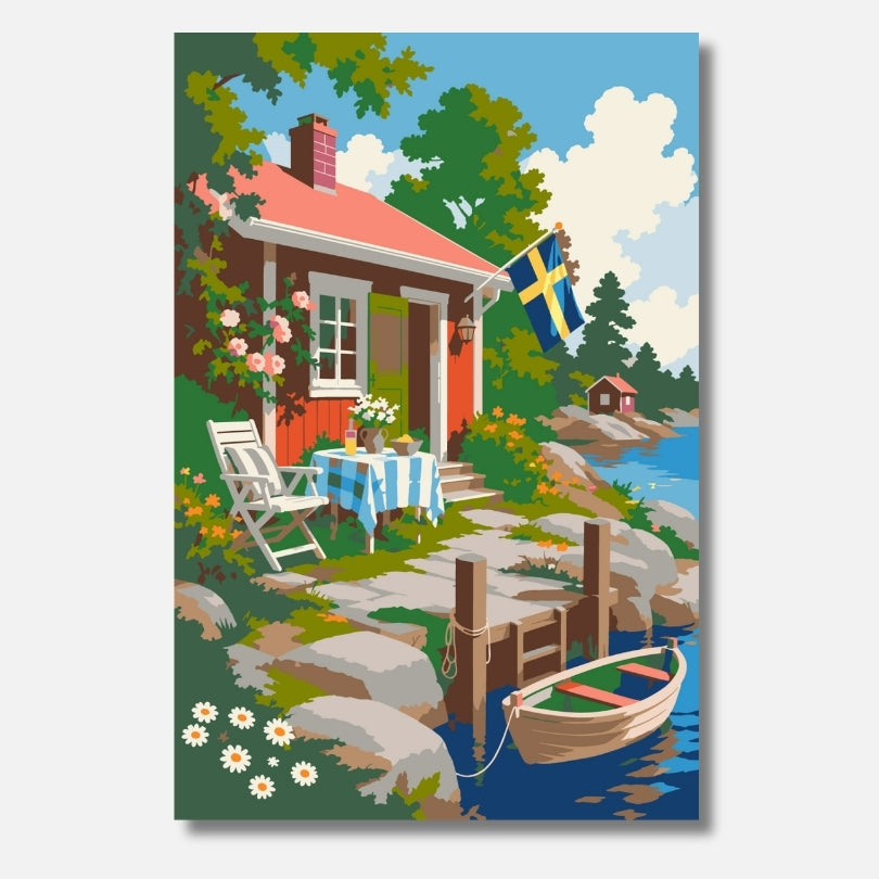 Scandinavian Summer - Malen nach Zahlen
