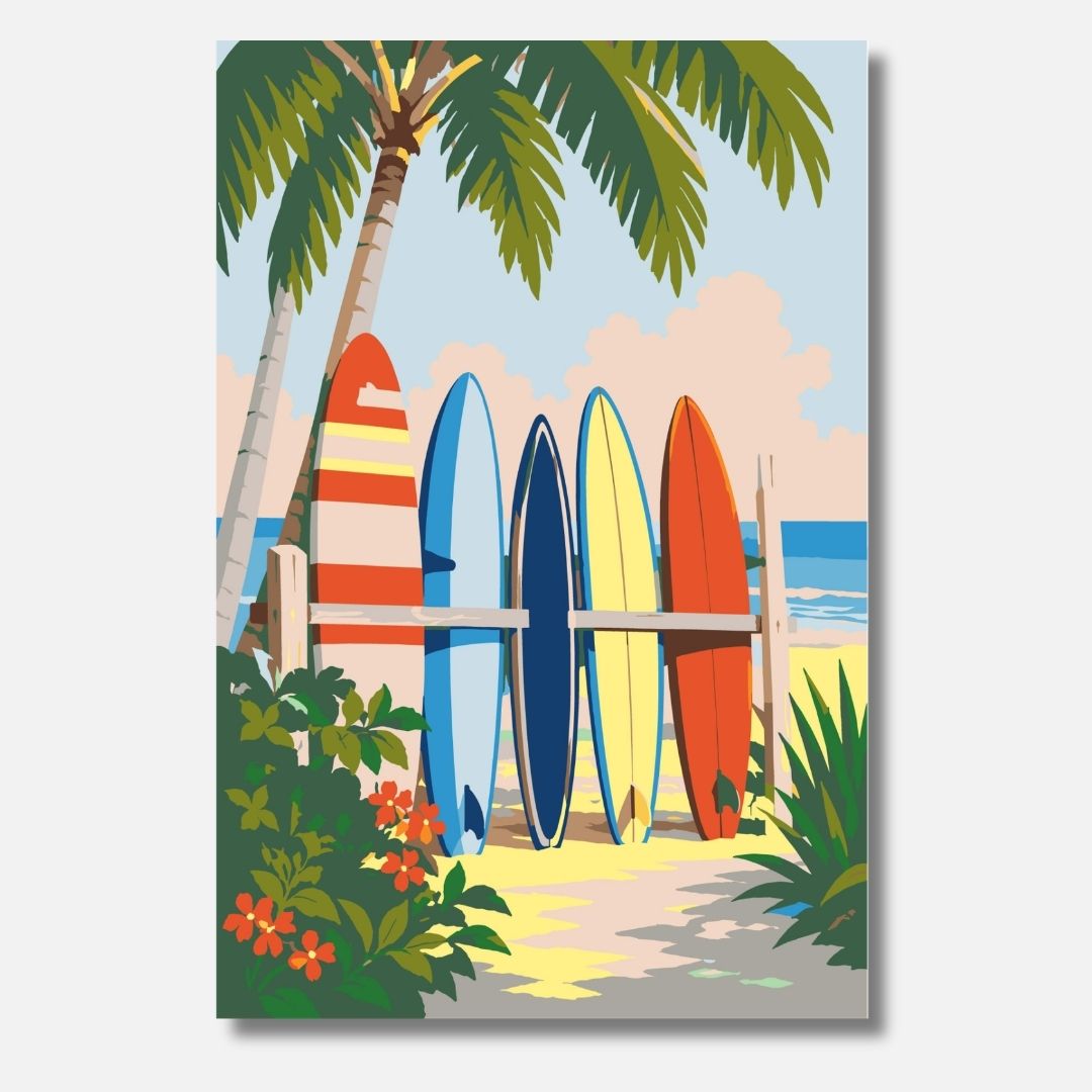 Surfboards - Malen nach Zahlen