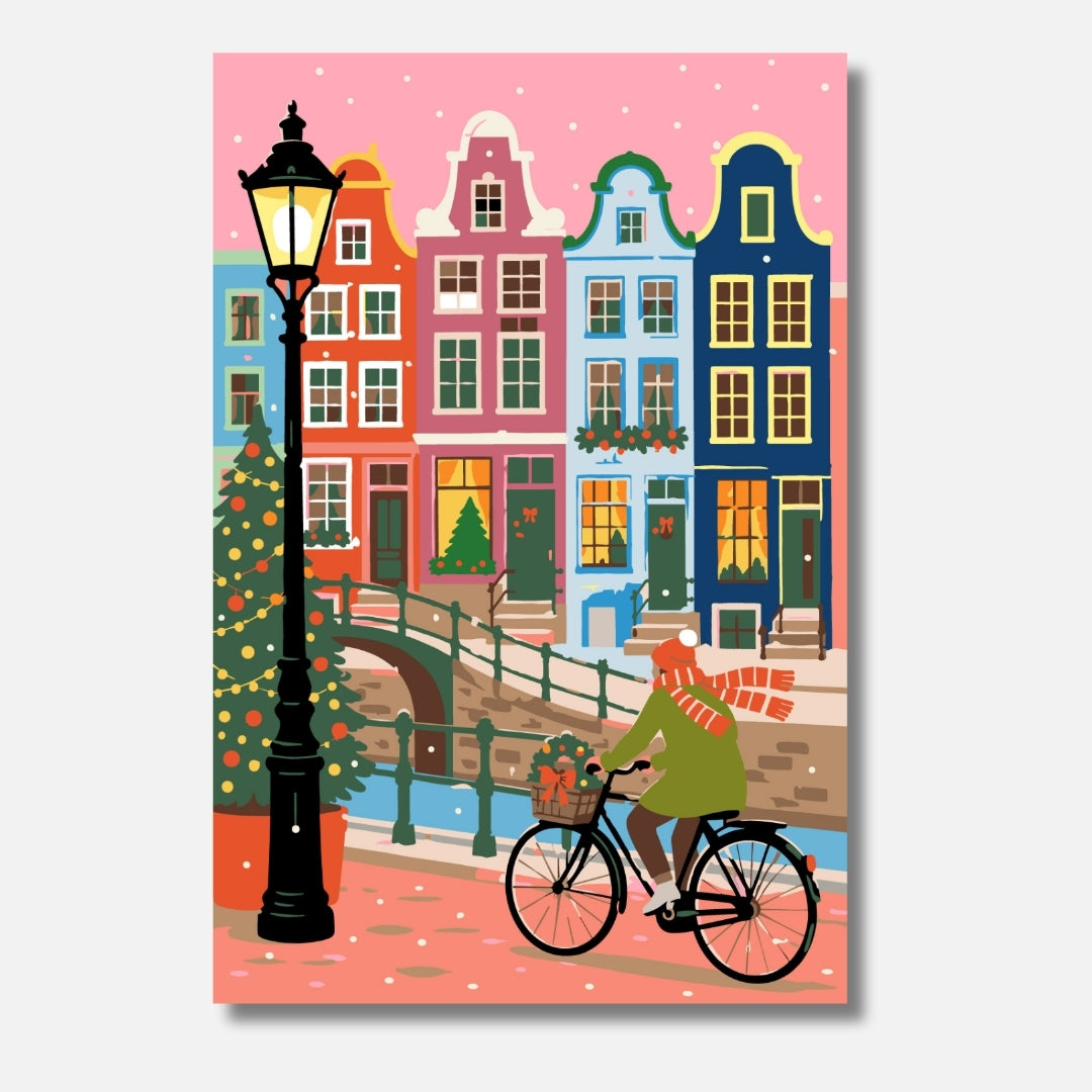 Winter in Amsterdam - Malen nach Zahlen Adventskalender