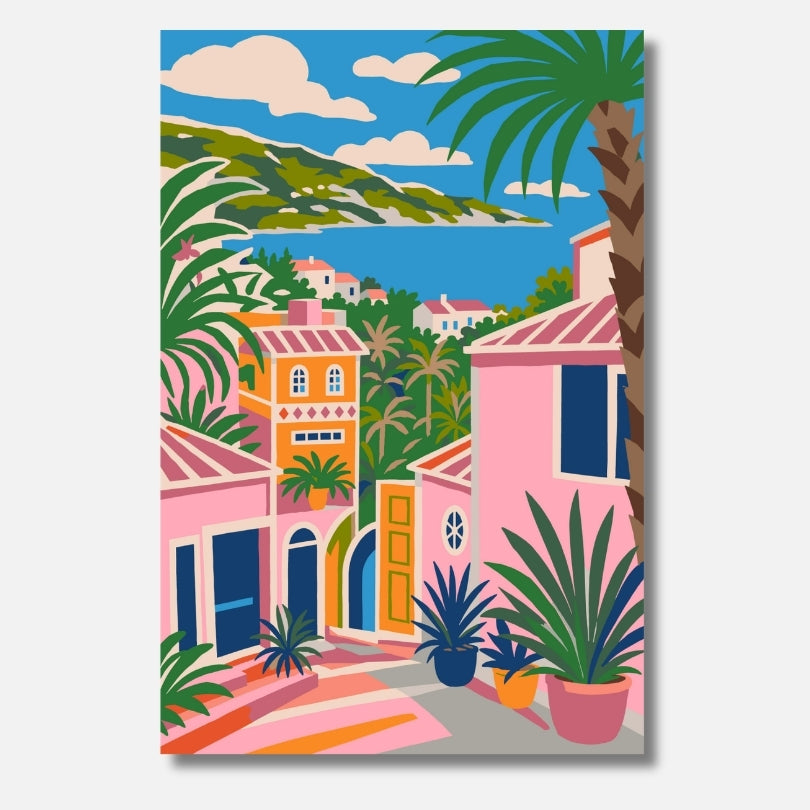 Beach Town - Malen nach Zahlen
