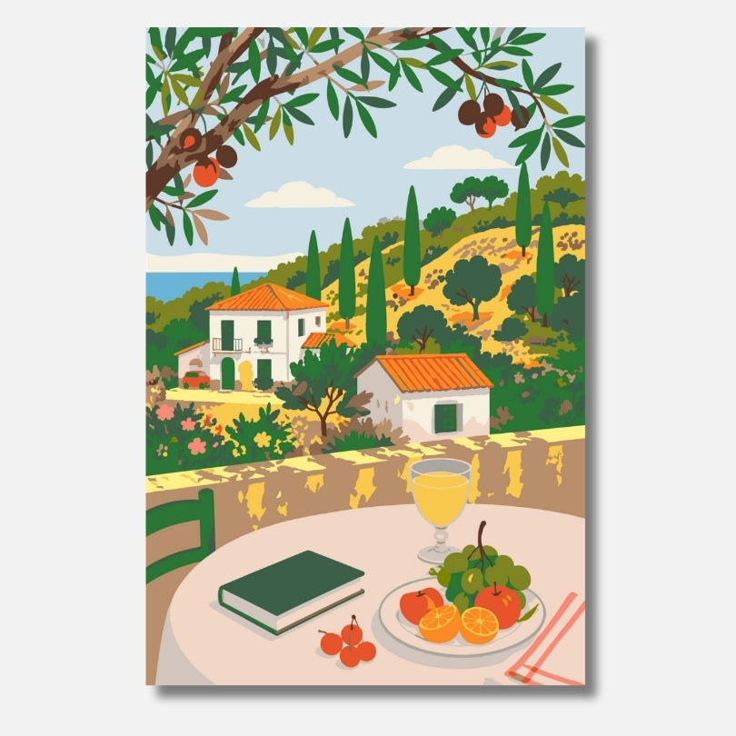 Olive Grove - Malen nach Zahlen