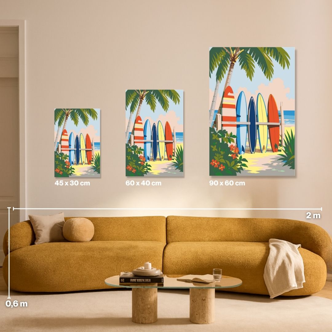 Surfboards - Malen nach Zahlen