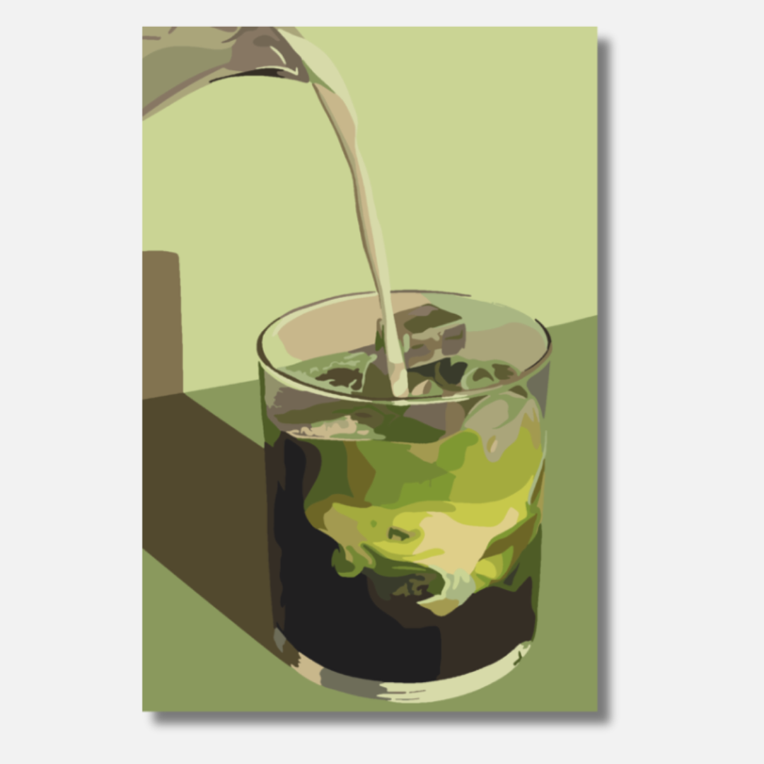 Coconut Matcha - Malen nach Zahlen