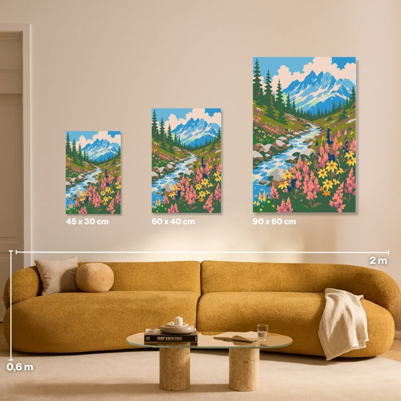 Alpine Bloom - Malen nach Zahlen