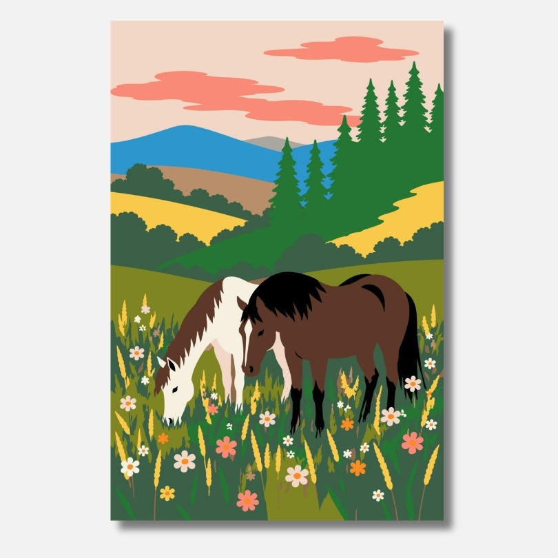Wild Spirits - Malen nach Zahlen