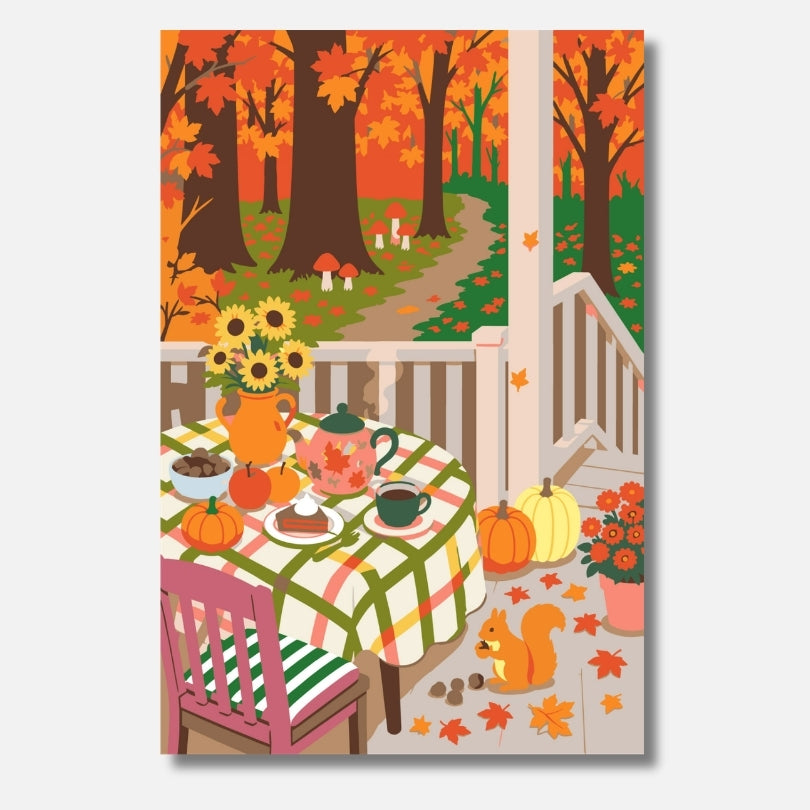 Cozy Autumn Morning - Malen nach Zahlen