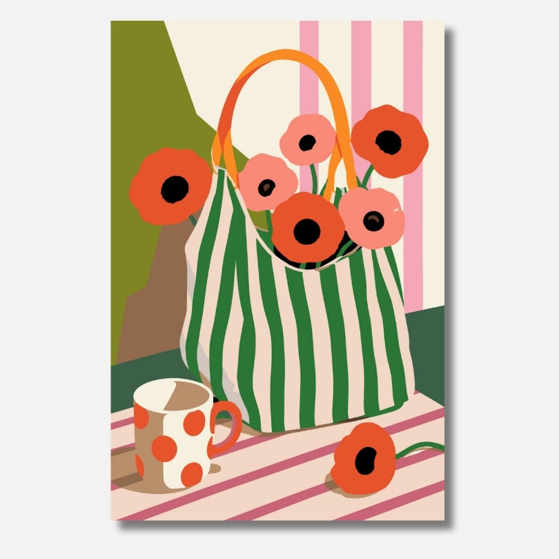Poppy Tote - Malen nach Zahlen