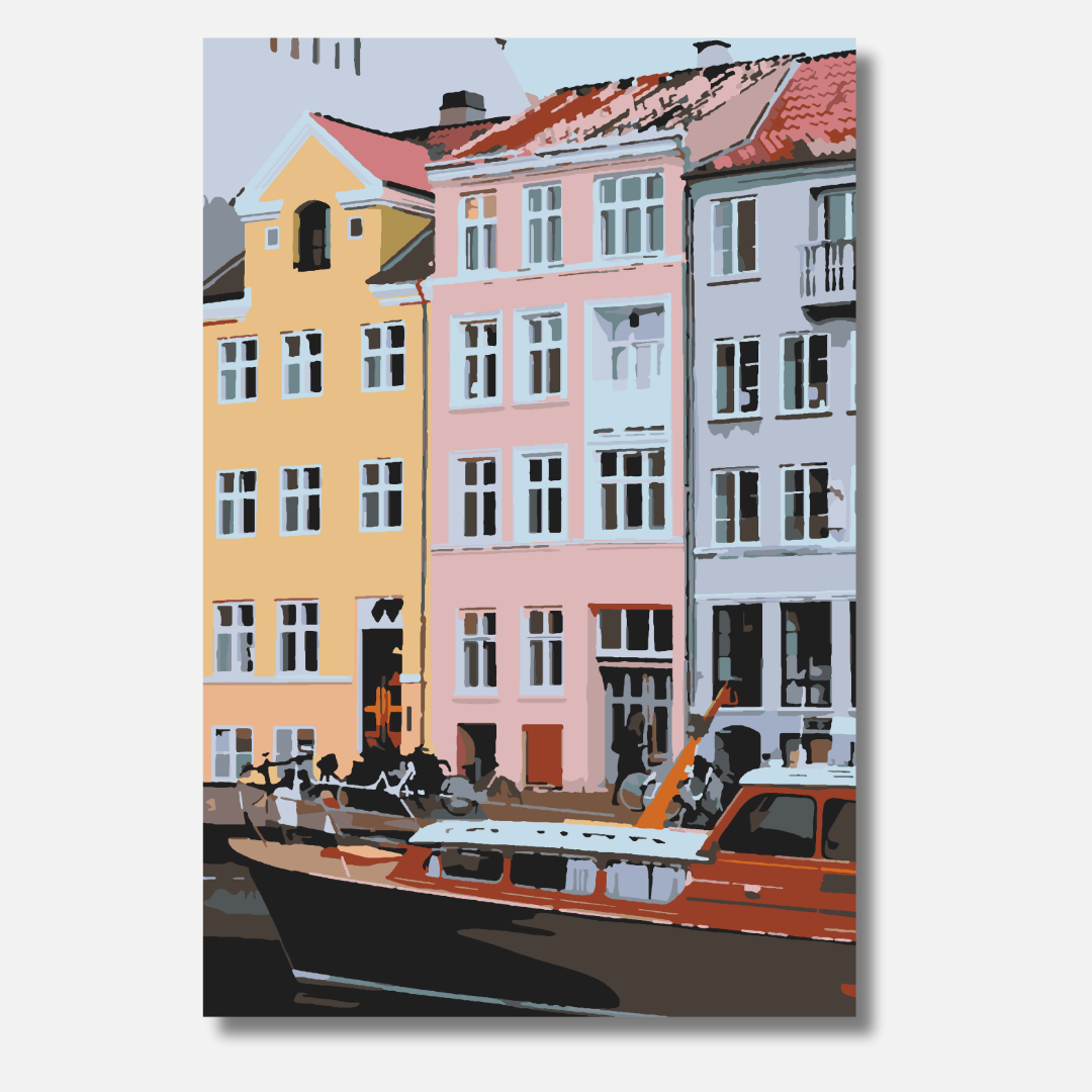 Copenhagen Streets - Malen nach Zahlen