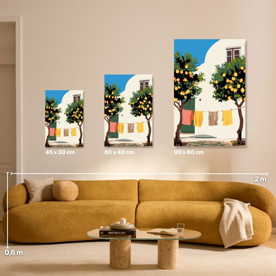 Greek Summer - Painting by numbers