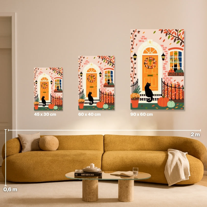 Pumpkin Porch - Malen nach Zahlen