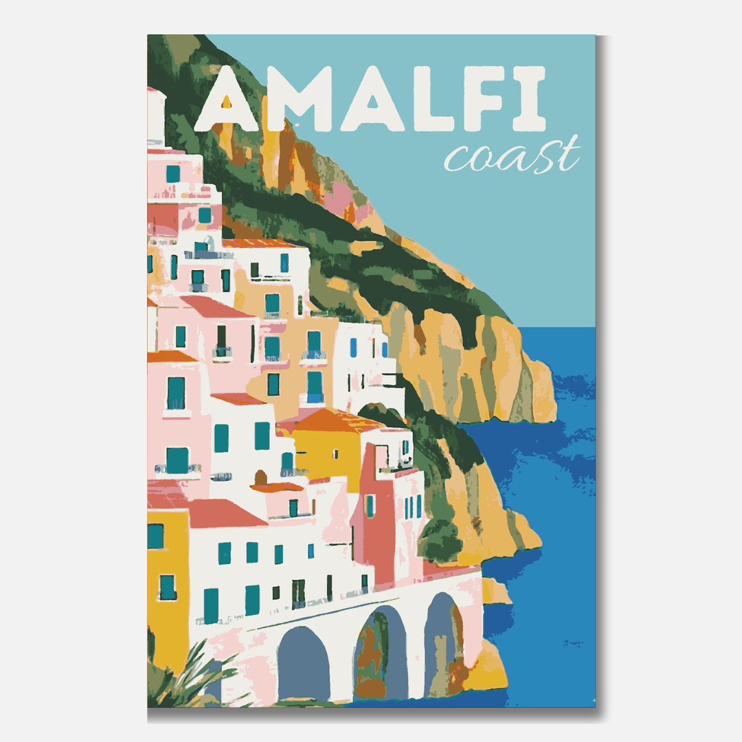 Amalfi Küste - Malen nach Zahlen