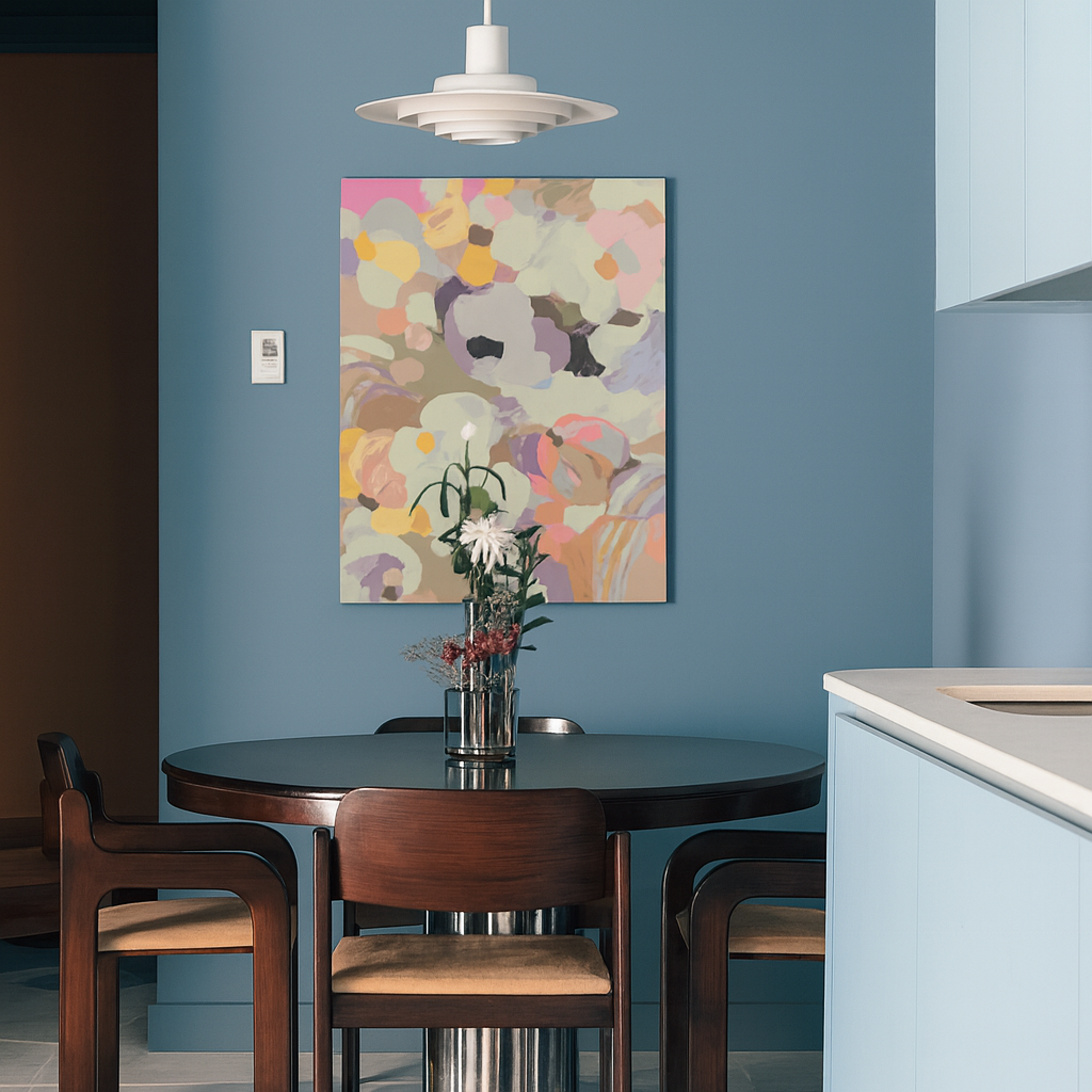 Abstract Flowers Pastel - Malen nach Zahlen