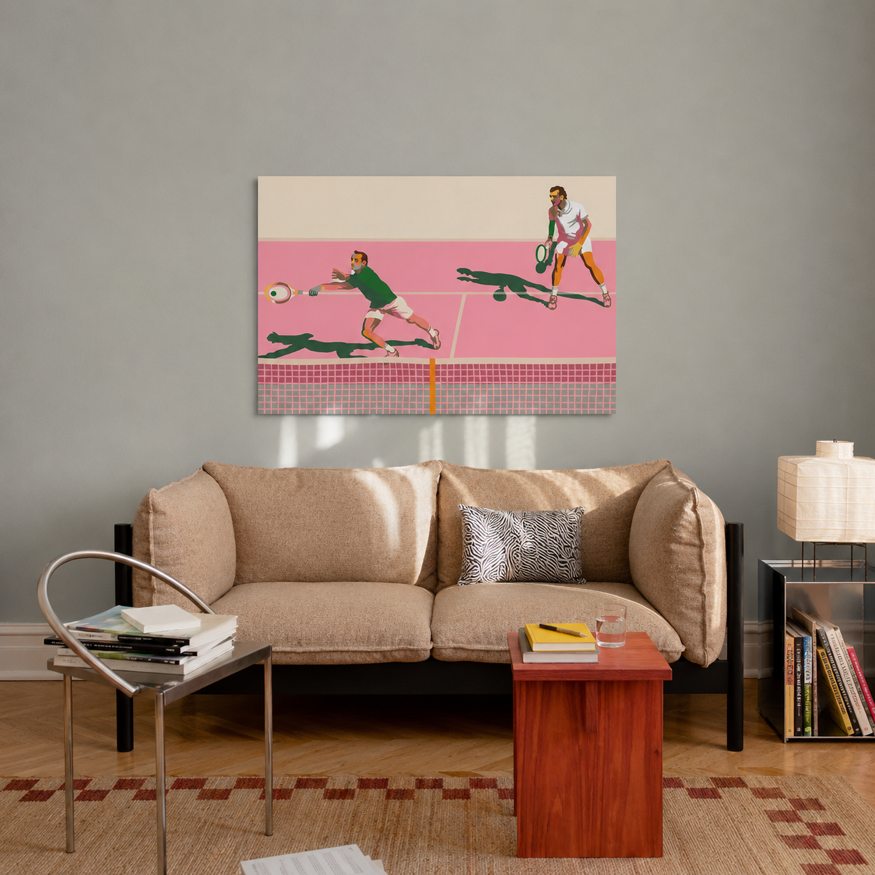 Lets Play Some Tennis Pink - Malen nach Zahlen