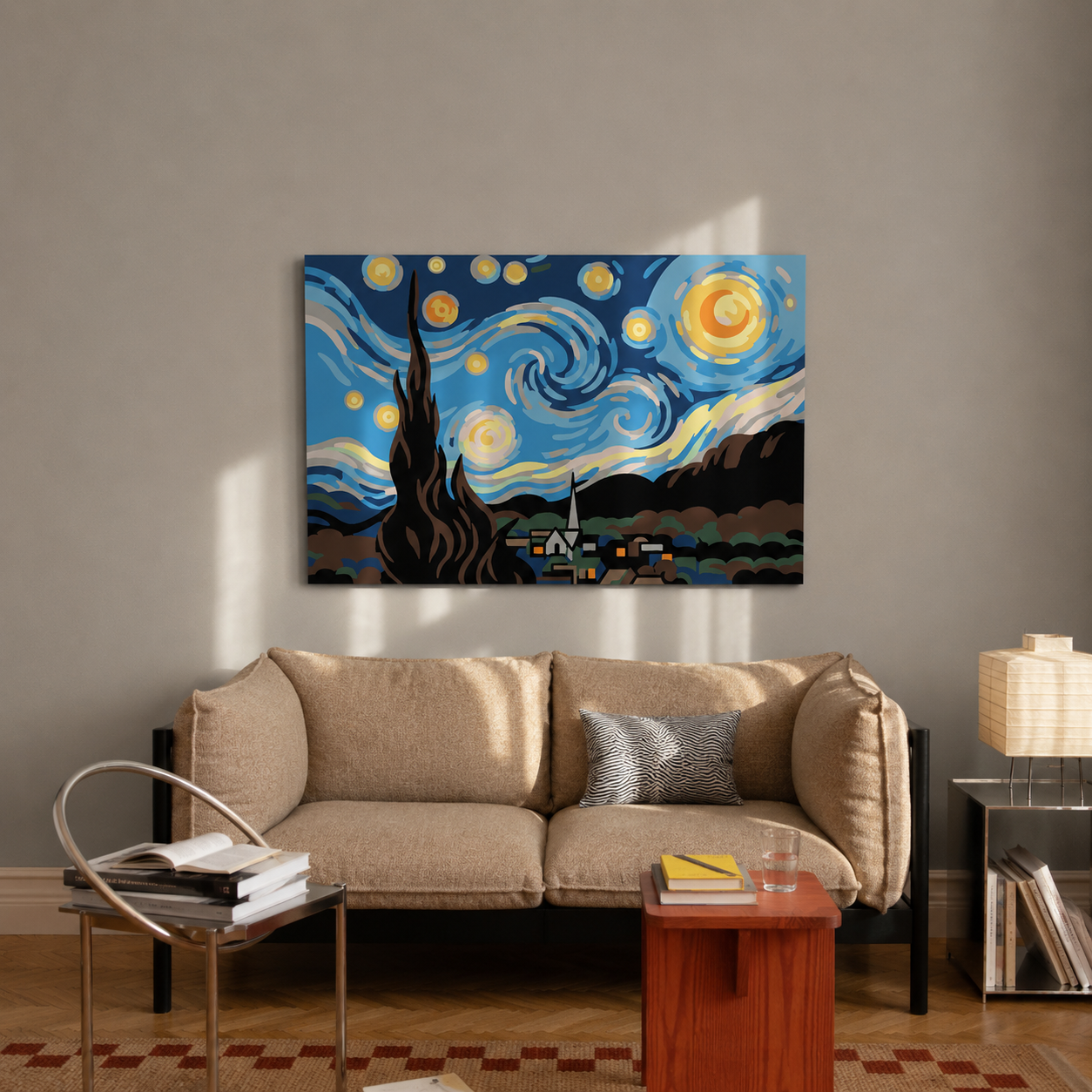 Night Swirl - Malen nach Zahlen
