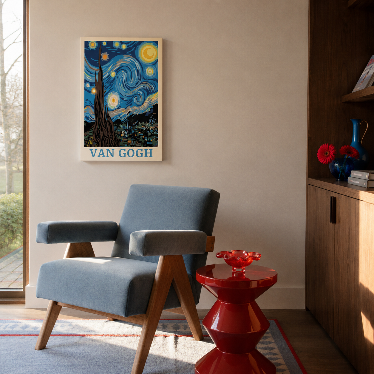 Van Gogh Sternennacht - Malen nach Zahlen