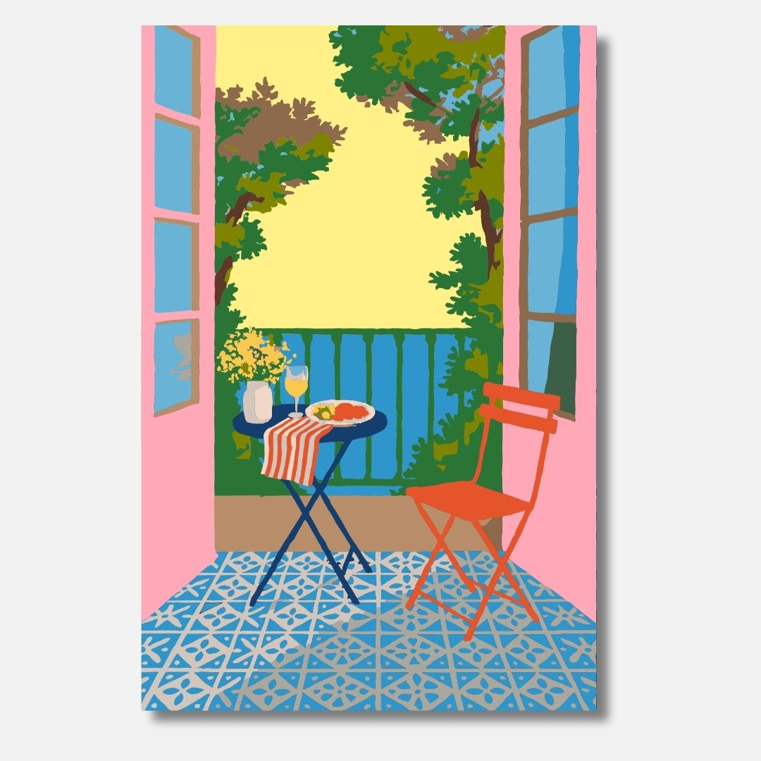 Sommerausblick - Malen nach Zahlen