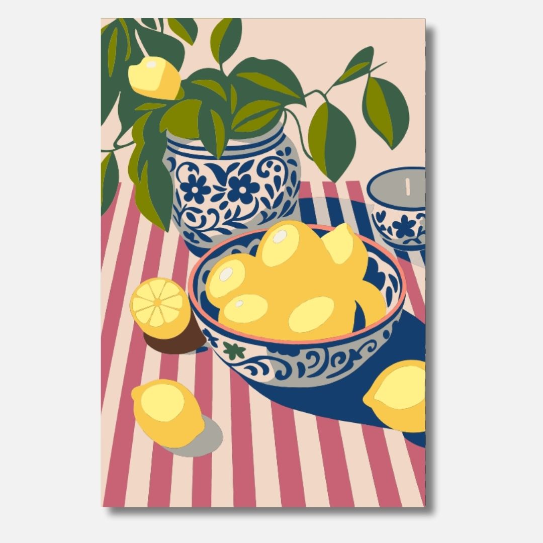 Striped Citrus Delight berry - Malen nach Zahlen