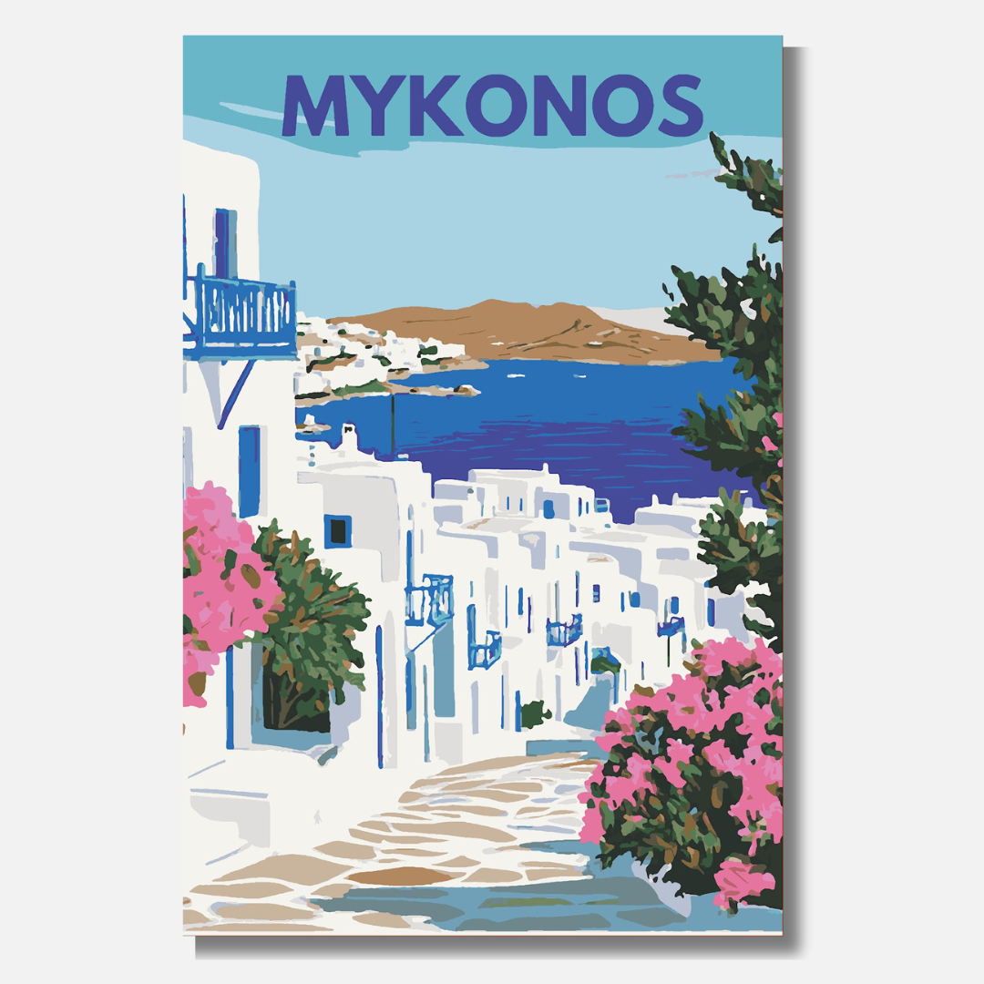 Mykonos - Malen nach Zahlen