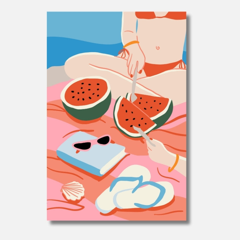 Beach Essentials - Mini Malen nach Zahlen