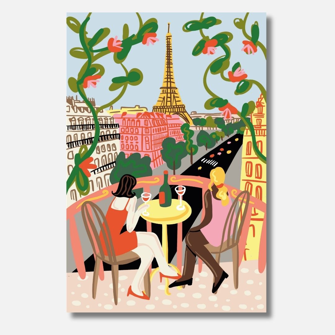 In Paris - Malen nach Zahlen