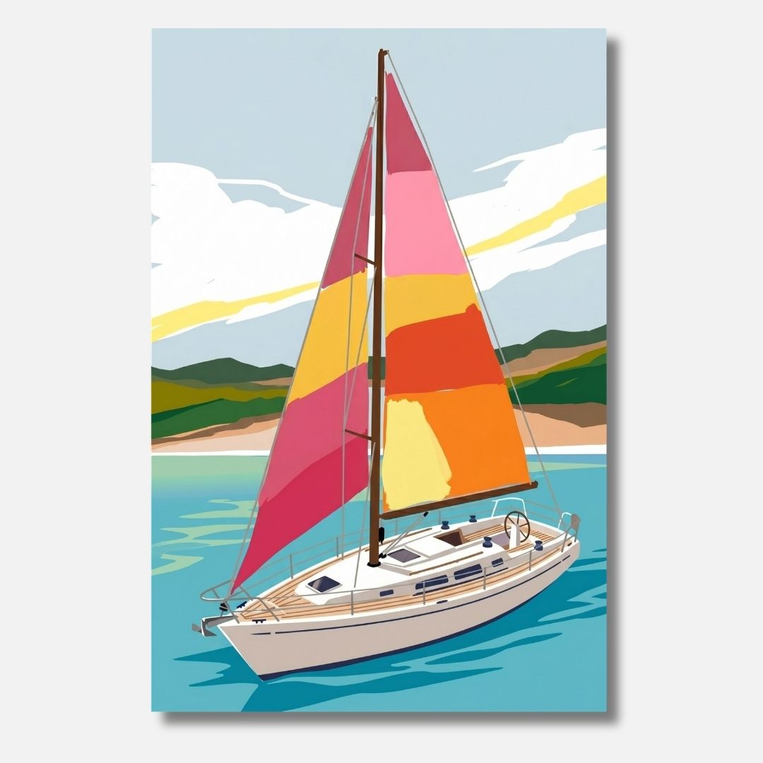 Sailing in Summer - Malen nach Zahlen
