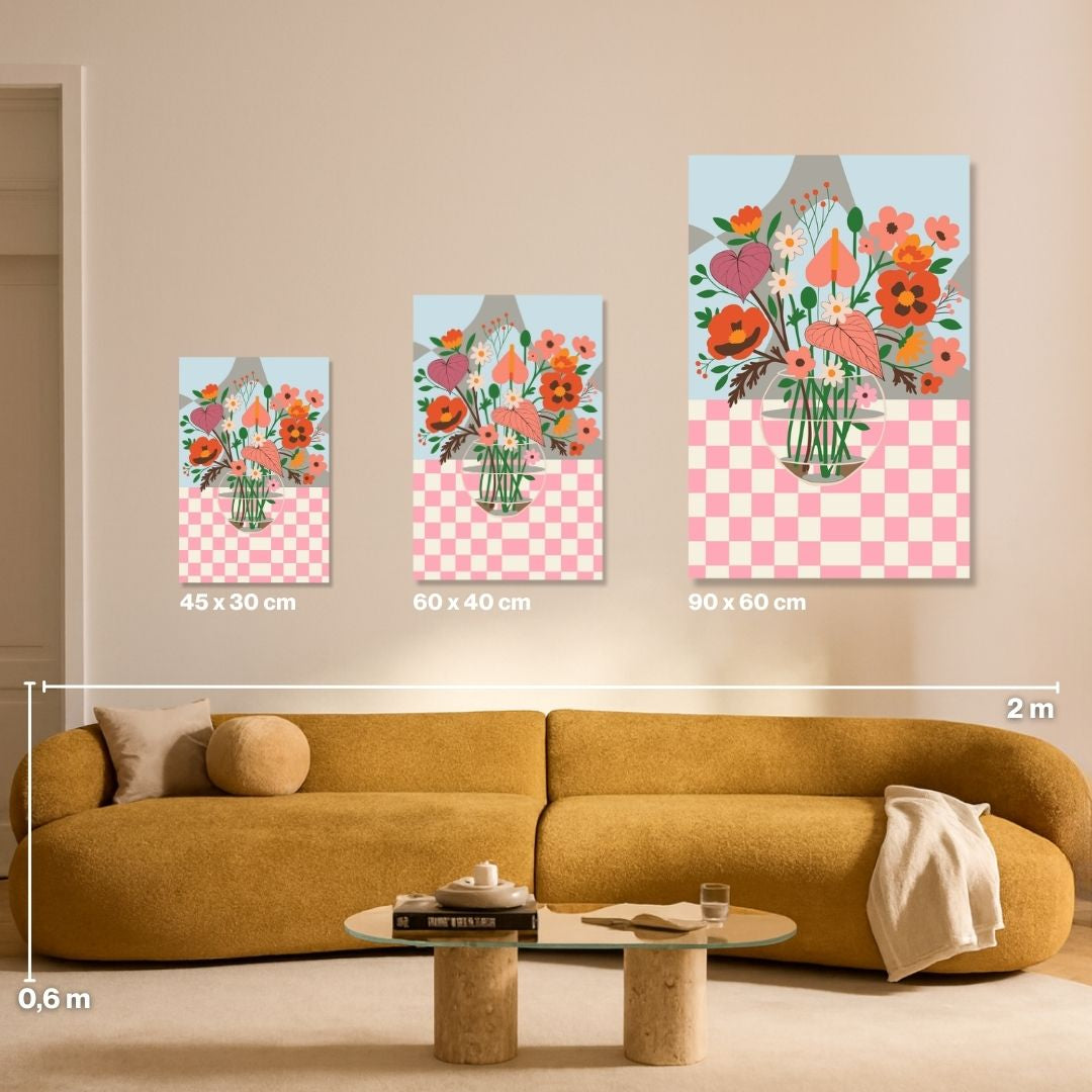 Chess & Flowers  - Malen nach Zahlen