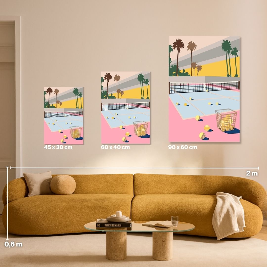 Tennis Morning - Painting by numbers