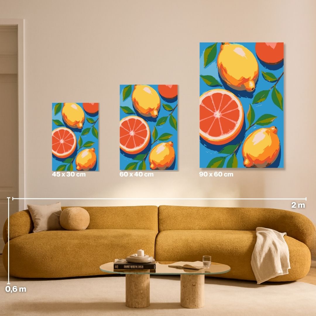 Citrus-explosie - Schilderen op nummer