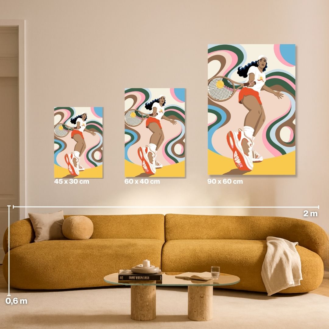 Tennis Swirl - Malen nach Zahlen