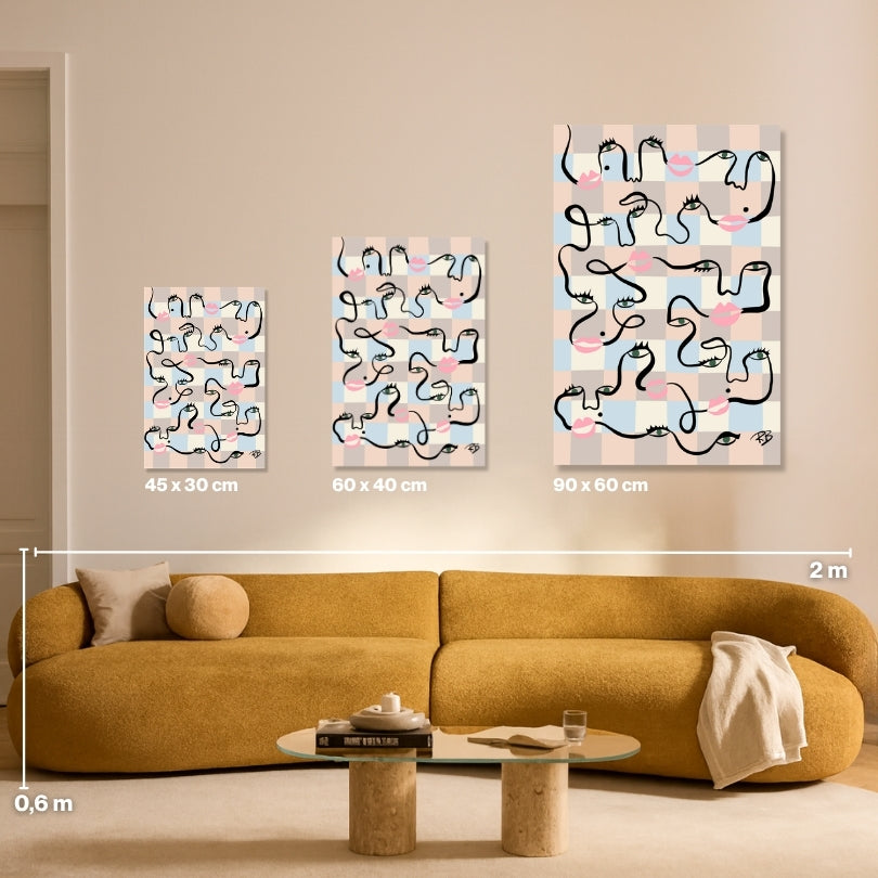 Dancing Faces - Malen nach Zahlen