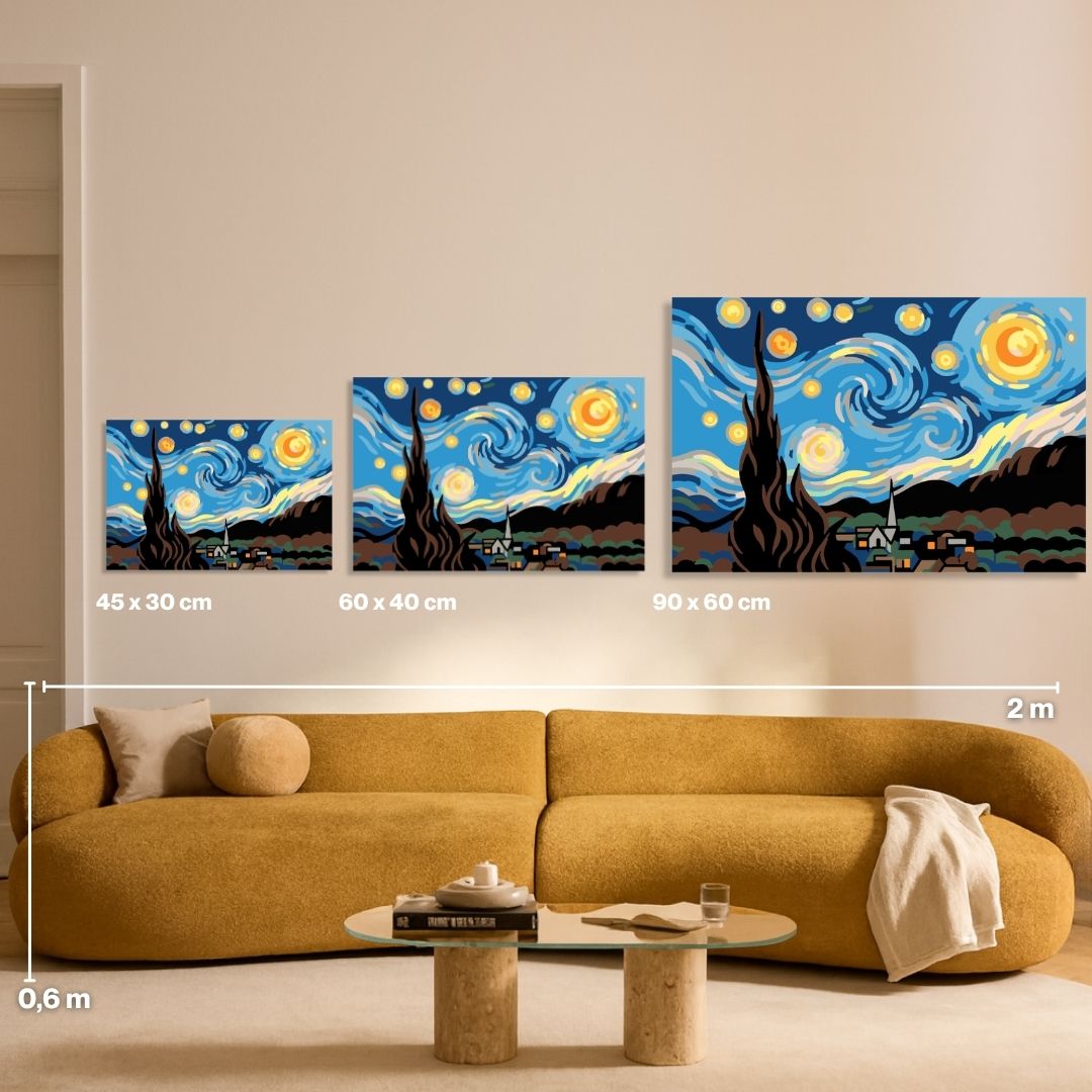 Night Swirl - Malen nach Zahlen