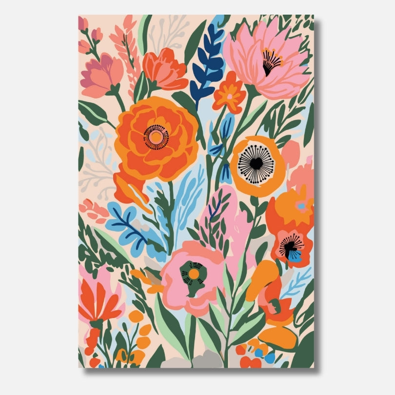 Floral Dream Malen nach Zahlen für Erwachsene – Hochwertiges DIY Malset mit traumhaftem floralen Motiv in bunten Farben