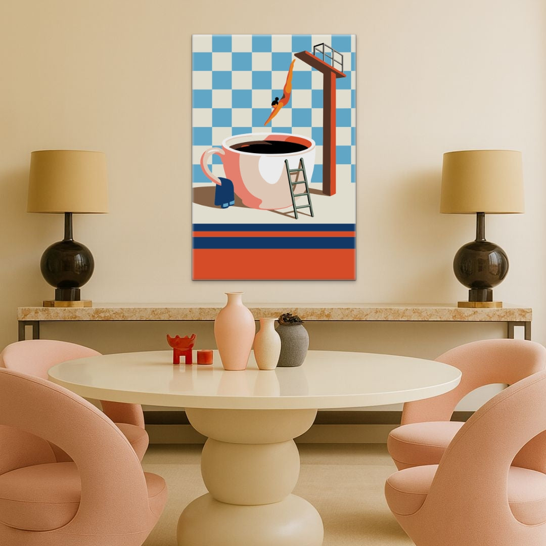 Kaffeesprung  - Malen nach Zahlen